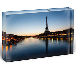Eiffel Tower and d Acrylic Block - Canvas Art Rocks - 1